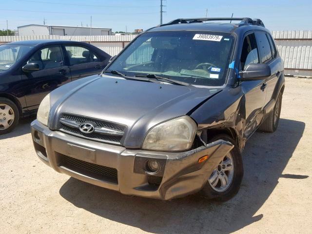 KM8JN12D58U910223 - 2008 HYUNDAI TUCSON SE GRAY photo 2