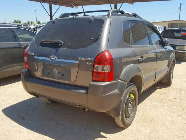 KM8JN12D58U910223 - 2008 HYUNDAI TUCSON SE GRAY photo 4