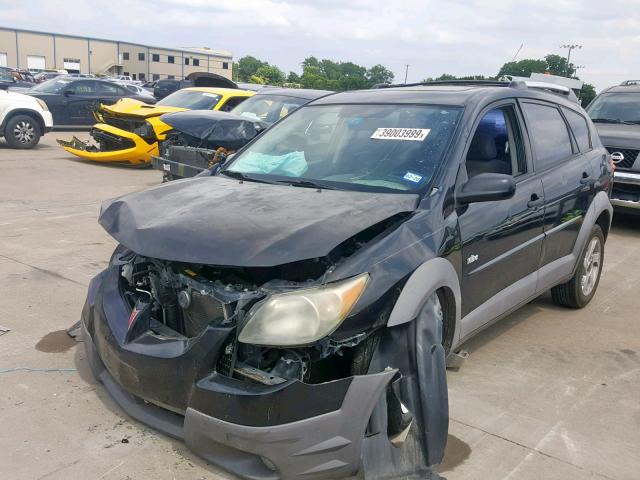 5Y2SL628X3Z405529 - 2003 PONTIAC VIBE BLACK photo 2