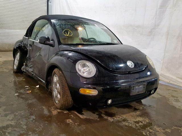 3VWCK21Y43M307760 - 2003 VOLKSWAGEN NEW BEETLE შავი ფოტო 1