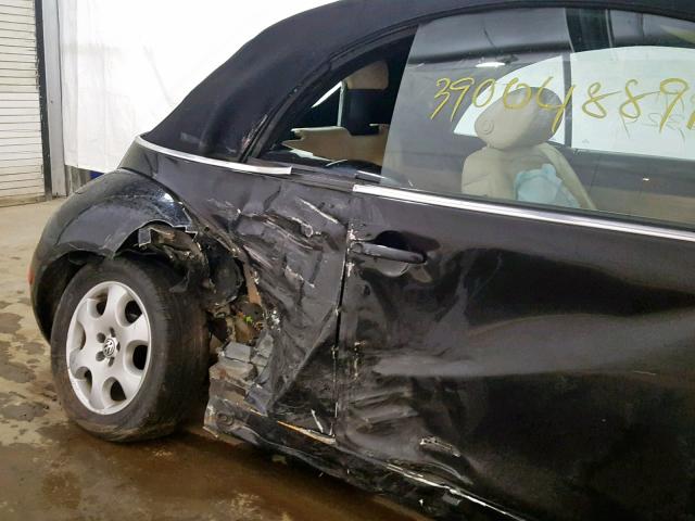 3VWCK21Y43M307760 - 2003 VOLKSWAGEN NEW BEETLE შავი ფოტო 9