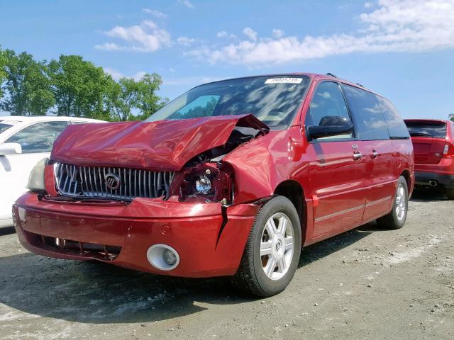 2MRDA20264BJ13772 - 2004 MERCURY MONTEREY BURGUNDY photo 2