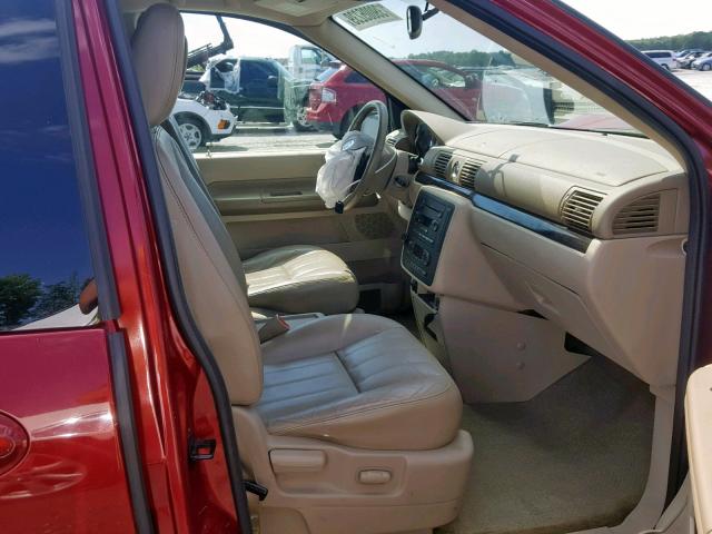 2MRDA20264BJ13772 - 2004 MERCURY MONTEREY BURGUNDY photo 5