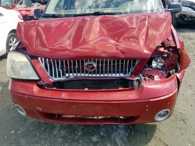 2MRDA20264BJ13772 - 2004 MERCURY MONTEREY BURGUNDY photo 7