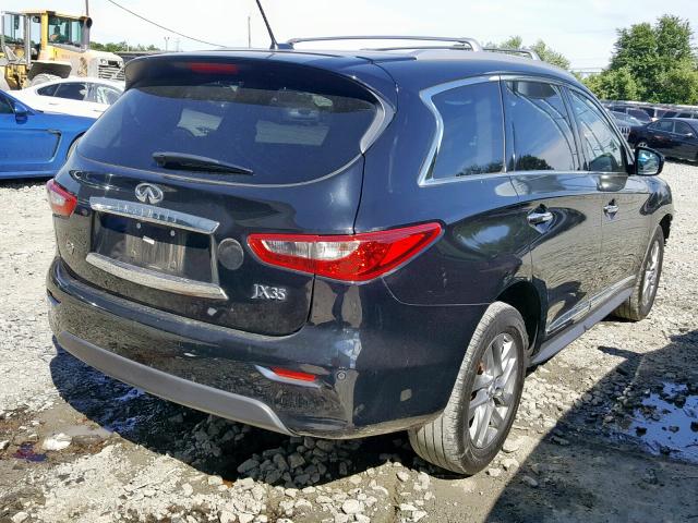 5N1AL0MM7DC338052 - 2013 INFINITI JX35 BLACK photo 4