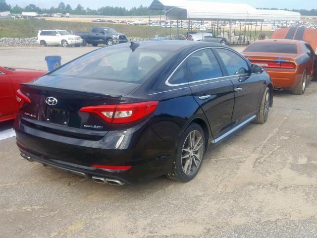 5NPE34AB1FH083230 - 2015 HYUNDAI SONATA SPO BLACK photo 4