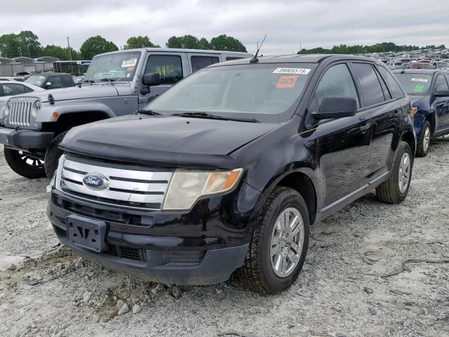 2FMDK36C27BB18764 - 2007 FORD EDGE SE BLACK photo 2