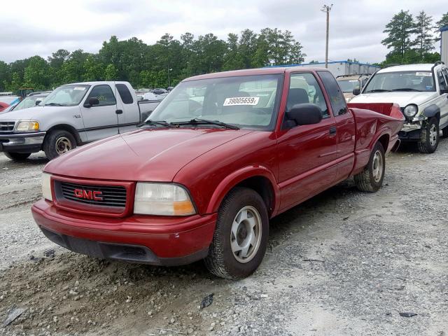 1GTCS19X4X8536166 - 1999 GMC SONOMA RED photo 2