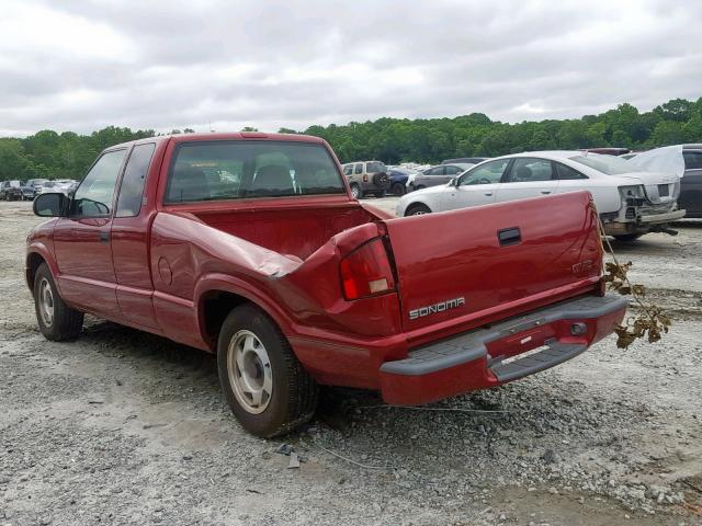 1GTCS19X4X8536166 - 1999 GMC SONOMA RED photo 3