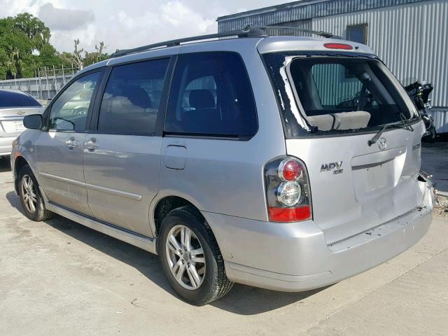 JM3LW28A660560402 - 2006 MAZDA MPV WAGON SILVER photo 3