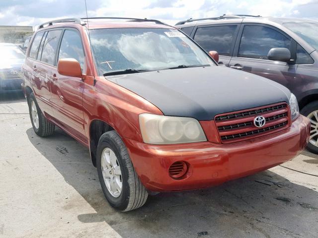 JTEGF21A830090272 - 2003 TOYOTA HIGHLANDER BURGUNDY photo 1