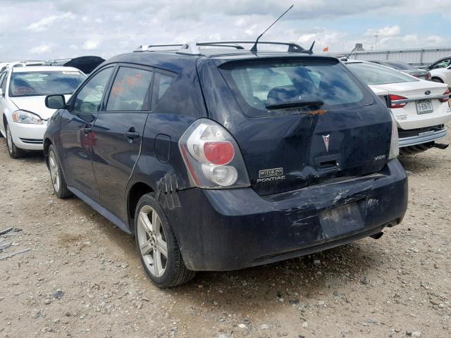 5Y2SP67099Z450378 - 2009 PONTIAC VIBE BLACK photo 3