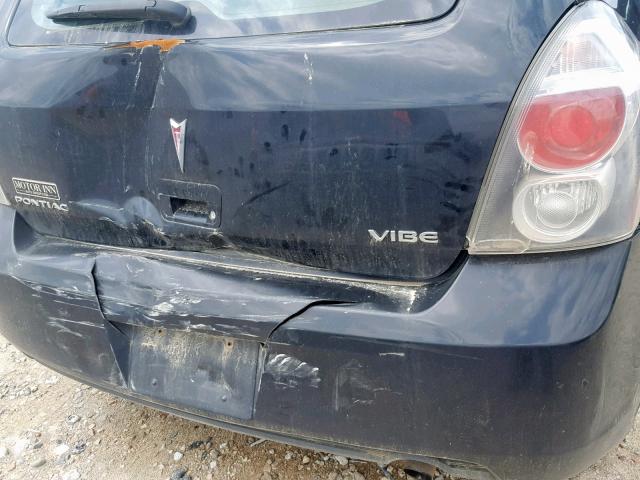 5Y2SP67099Z450378 - 2009 PONTIAC VIBE BLACK photo 9