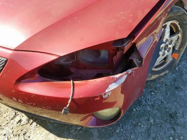 2G2WP522641350488 - 2004 PONTIAC GRAND PRIX RED photo 10