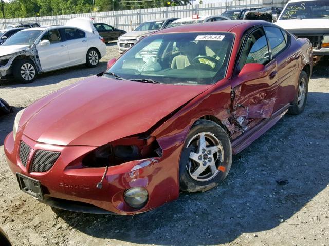 2G2WP522641350488 - 2004 PONTIAC GRAND PRIX RED photo 2