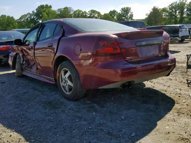 2G2WP522641350488 - 2004 PONTIAC GRAND PRIX RED photo 3