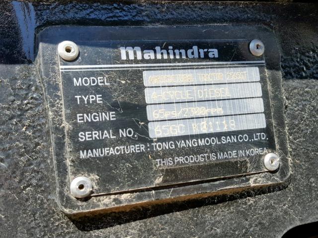 65GCK01118 - 2017 MAHINDRA AND MAHINDRA TRACTOR RED photo 10