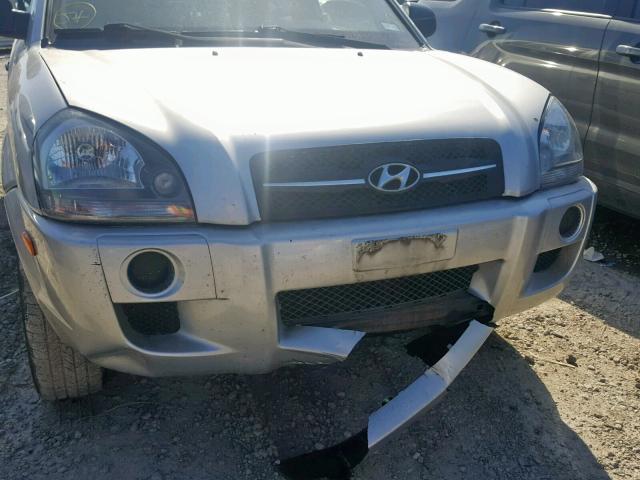 KM8JM12B46U466864 - 2006 HYUNDAI TUCSON GL SILVER photo 9