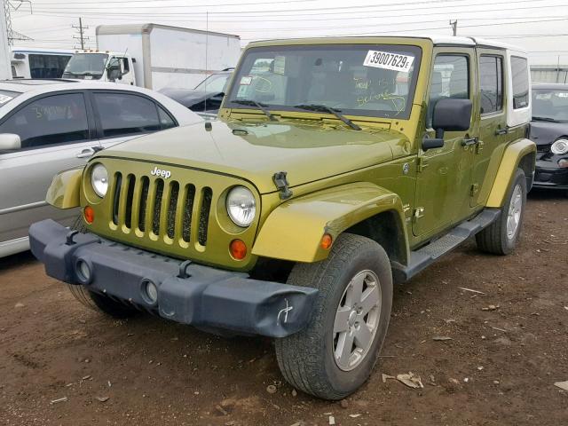 1J8GA59197L118571 - 2007 JEEP WRANGLER S GREEN photo 2