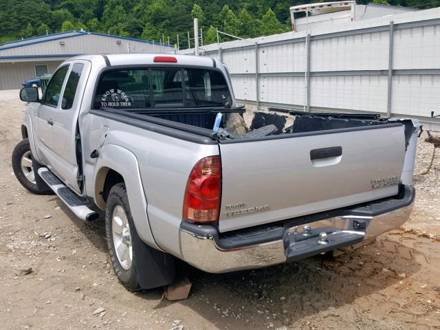 5TETU62N58Z585134 - 2008 TOYOTA TACOMA PRE SILVER photo 3