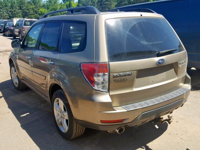 JF2SH64629H746601 - 2009 SUBARU FORESTER 2 BEIGE photo 3