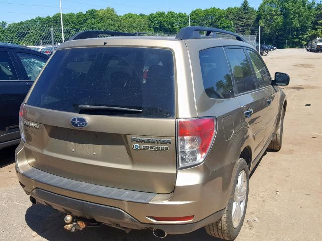 JF2SH64629H746601 - 2009 SUBARU FORESTER 2 BEIGE photo 4