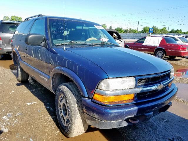 1GNCT18W52K218498 - 2002 CHEVROLET BLAZER BLUE photo 1