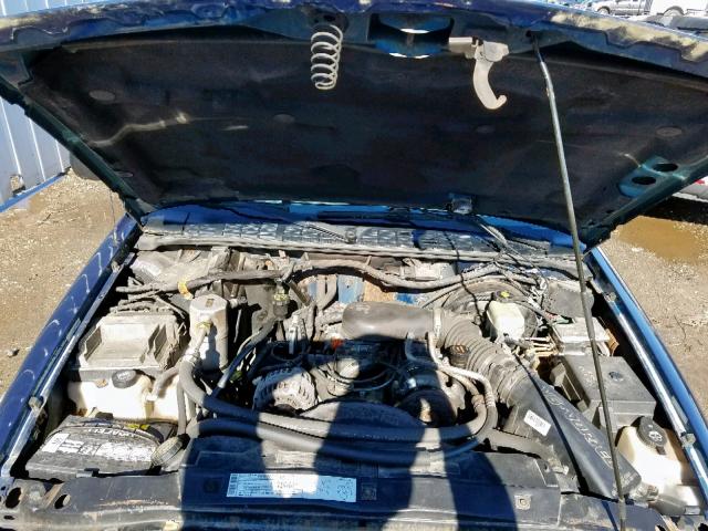 1GNCT18W52K218498 - 2002 CHEVROLET BLAZER BLUE photo 7