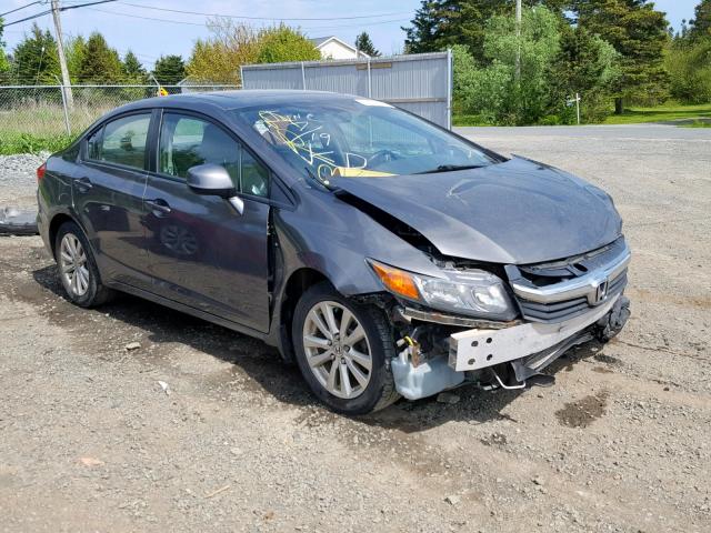 2HGFB2F99CH006628 - 2012 HONDA CIVIC EXL GRAY photo 1