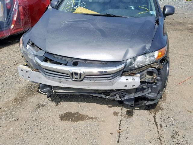 2HGFB2F99CH006628 - 2012 HONDA CIVIC EXL GRAY photo 9