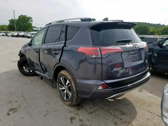 JTMRFREV7JD234547 - 2018 TOYOTA RAV4 ADVEN GRAY photo 3