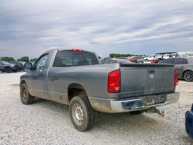 1D7HA16P37J510492 - 2007 DODGE RAM 1500 S GRAY photo 3