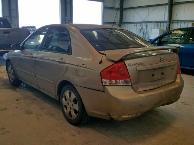 KNAFE121385494597 - 2008 KIA SPECTRA EX GOLD photo 3