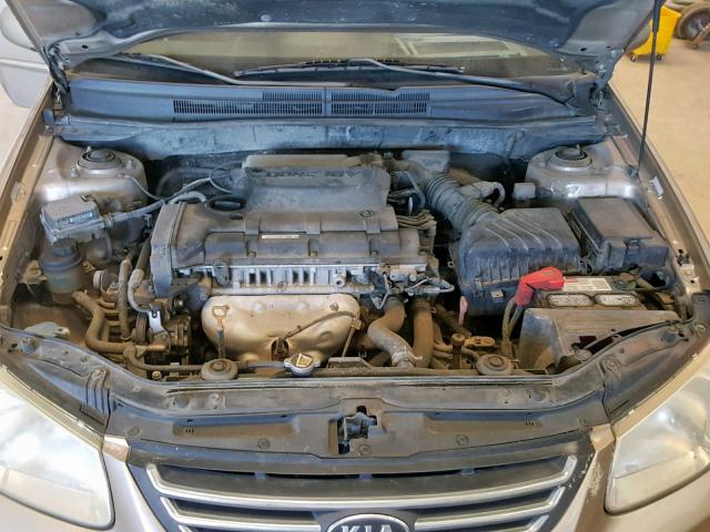 KNAFE121385494597 - 2008 KIA SPECTRA EX GOLD photo 7