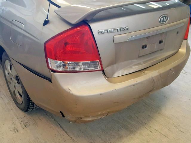 KNAFE121385494597 - 2008 KIA SPECTRA EX GOLD photo 9