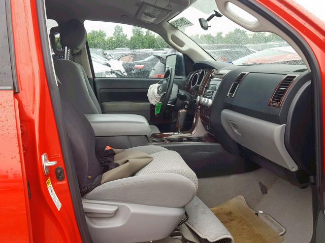 5TFRM5F15BX021560 - 2011 TOYOTA TUNDRA DOU RED photo 6