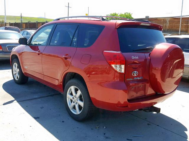 JTMBK31VX75016069 - 2007 TOYOTA RAV4 LIMIT RED photo 3