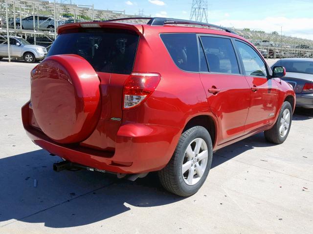 JTMBK31VX75016069 - 2007 TOYOTA RAV4 LIMIT RED photo 4