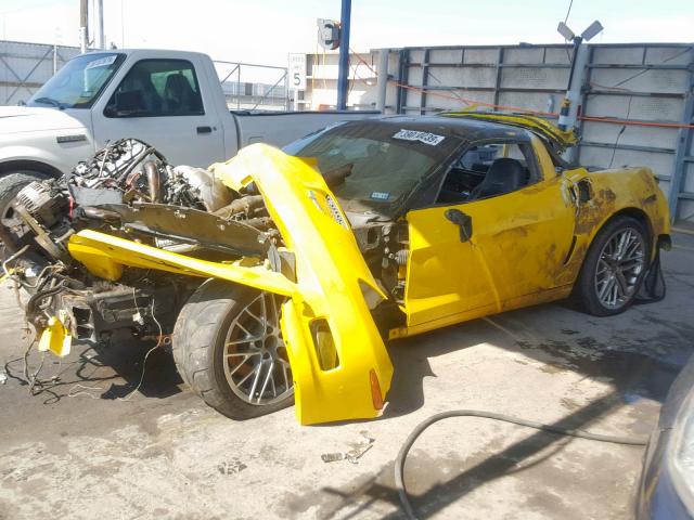 1G1YY26E765120568 - 2006 CHEVROLET CORVETTE Z YELLOW photo 2