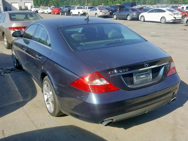 WDDDJ72X17A089959 - 2007 MERCEDES-BENZ CLS 550 BLUE photo 3