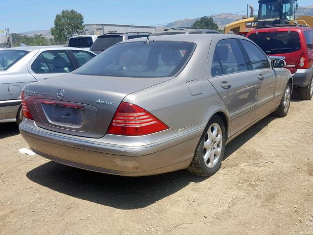 WDBNG84J45A451158 - 2005 MERCEDES-BENZ S 500 4MAT SILVER photo 4