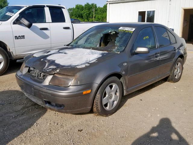 3VWSP69MX2M074018 - 2002 VOLKSWAGEN JETTA GLS GRAY photo 9