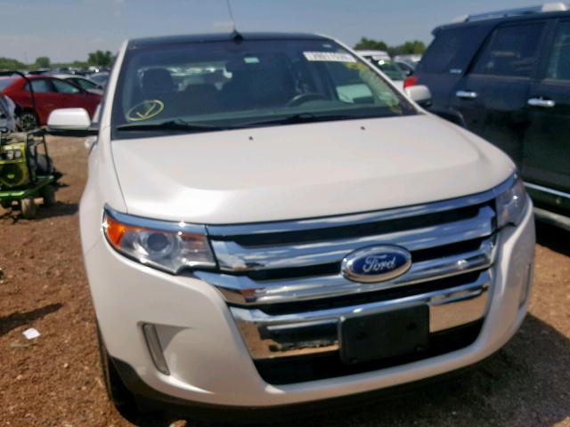 2FMDK3KC7EBA17612 - 2014 FORD EDGE LIMIT WHITE photo 9