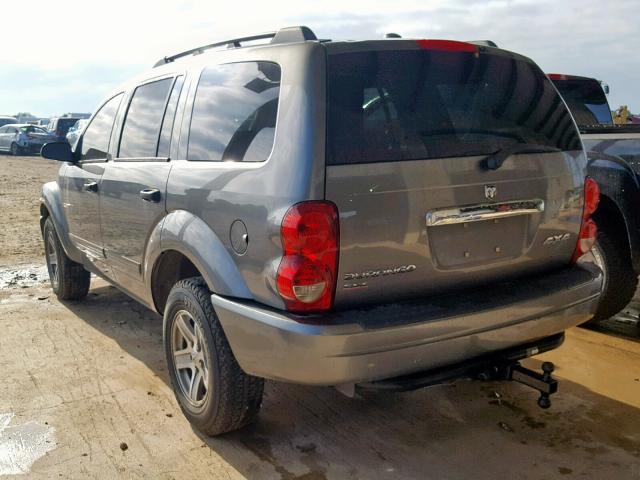 1D4HB48N15F535429 - 2005 DODGE DURANGO SL SILVER photo 3