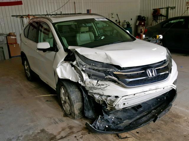 5J6RM4H70FL007133 - 2015 HONDA CR-V EXL WHITE photo 1