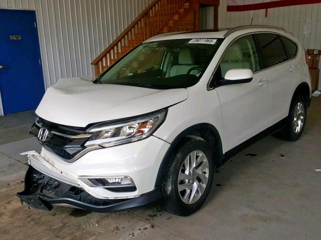 5J6RM4H70FL007133 - 2015 HONDA CR-V EXL WHITE photo 2