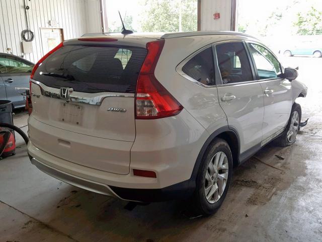 5J6RM4H70FL007133 - 2015 HONDA CR-V EXL WHITE photo 4