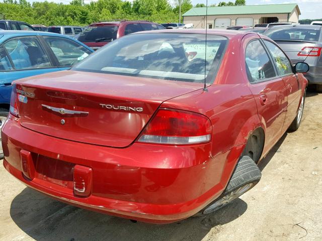 1C3EL56R45N593263 - 2005 CHRYSLER SEBRING TO RED photo 4