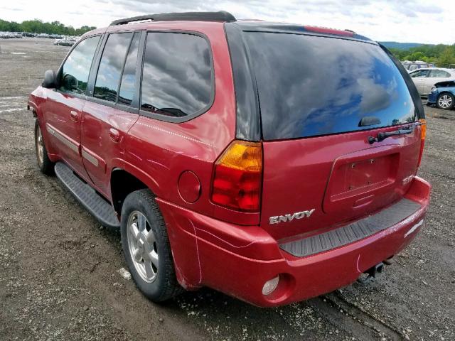 1GKDT13S542102629 - 2004 GMC ENVOY RED photo 3