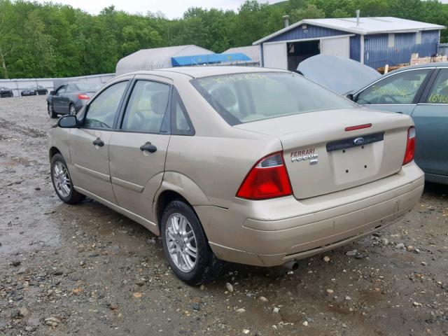 1FAFP34N17W256982 - 2007 FORD FOCUS ZX4 TAN photo 3